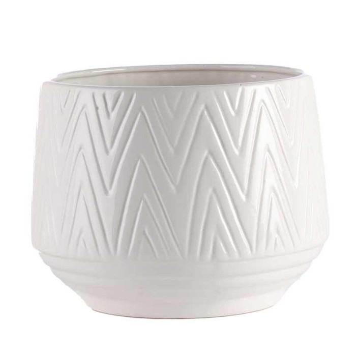 VASO BIANCO CERAMICA EST D.18.3 H.14.4
